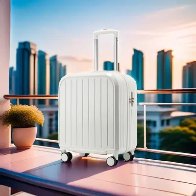 18 and 20 inch student rolling suitcase with lock - 8