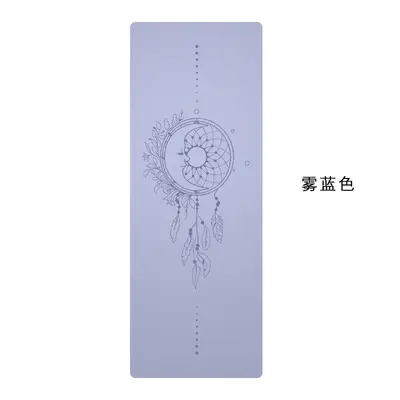 PU Rubber Yoga Mat, Natural Rubber, Non-Slip with Alignment Lines - 10