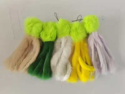 Real Rabbit Fur Octopus Cat Toy - 11