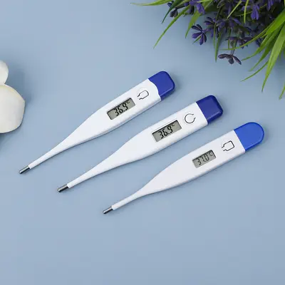 LCD Ekranlı Elektronik Dijital Ateş Termometresi, Bebek ve Yetişkinler İçin