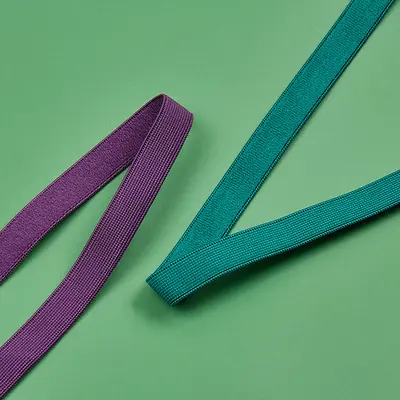 1cm Single-Sided Plush Elastic Band, Nylon Plaid, Bra Hem Trim - 5