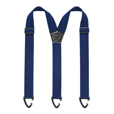 Men's Work Suspenders, 3.8 cm Wide, Adjustable, Quick-Release Hooks, 3 Clips - 9