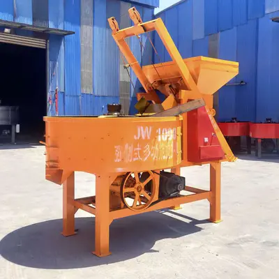 Concrete mixer 5 cubic meters vertical fully automatic forced mix