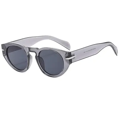 Round Men's Driving Sunglasses, Anti-UV, Wide Temples - 9