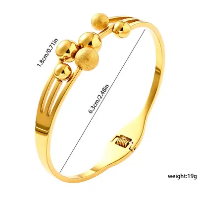 Elegante Edelstahl-Armband mit Strass-Perlen im europäischen und amerikanischen Luxus-Stil, trendiges Schmuckstück für Influencer, grenzüberschreitende Großhandelsquelle vom Hersteller - 9