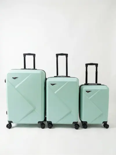 Trolley Suitcase 3-Piece Set, 20/24/28 inch, Single Zipper - 8
