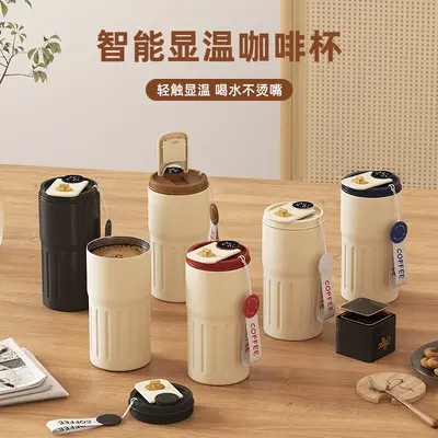 Intelligente Kaffeetasse 316 mit Temperaturanzeige, Thermosbecher aus Edelstahl, spezielle Wasserflasche für Auto, isolierter Becher, Geschenkbecher, Großhandelsverkauf. - 2