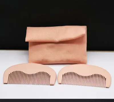 Same style as Lu Han Gucci complete set comb pink peach wood comb mini wood comb LOGO gift - 8
