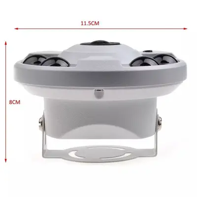 5MP POE Fisheye Security Camera, 360° Panoramic, 1080P HD, Infrared - 5