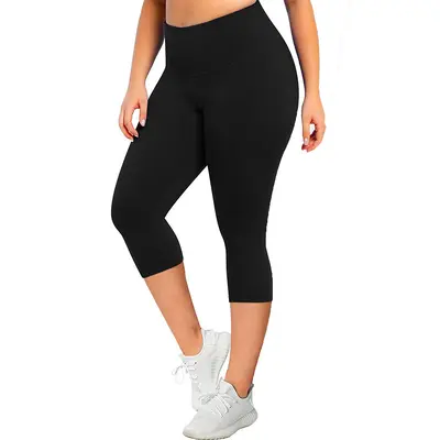 Plus Size Yoga Pants 1XL-5XL, High Waist, Butt-Lifting, 7/8 Length - 6