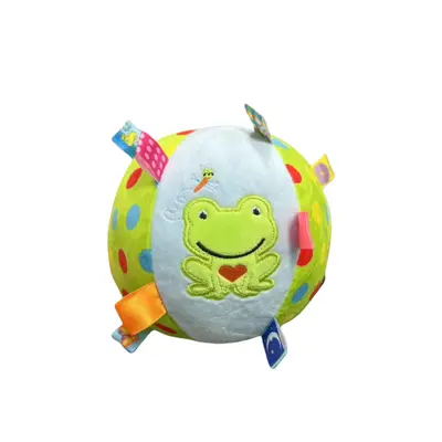 Squeaky Bell Pet Toy Ball with Plush for Small, Medium and Large Dogs - 6