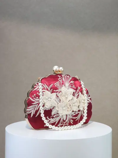 Women's Elegant Clutch, Shell Evening Bag for Parties and Weddings - 3