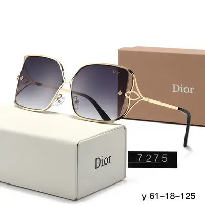 Damen-Sonnenbrille mit eckigem Metallrahmen und UV-Schutz - 9