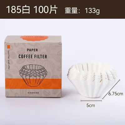 Cake-Style Coffee Filter Paper, for Drip and Pour-Over Coffee Makers, Folding - 8