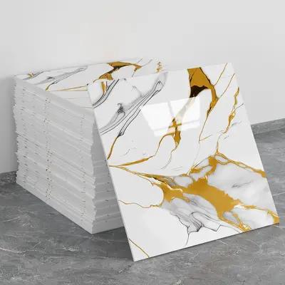 Imitation Marble 3D Wall Sticker Oil-Proof Waterproof Self-Adhesive - 9