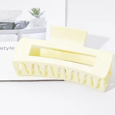 Oversized frosted hair clip women's hair clip square hair clip back of head hair accessories shark clip wholesale - 12