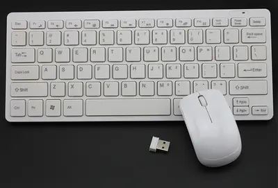 Üretici K03 ince ve hafif kablosuz klavye ve fare seti 2.4G ofis taşınabilir mini klavye ve fare seti klavye filmi ile - 7