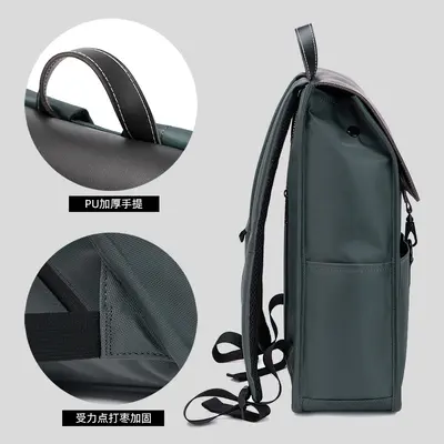 Men's backpack, premium, minimalist, versatile, fashionable, popular, large capacity, lightweight, business laptop backpack for 16 inch notebooks - 3