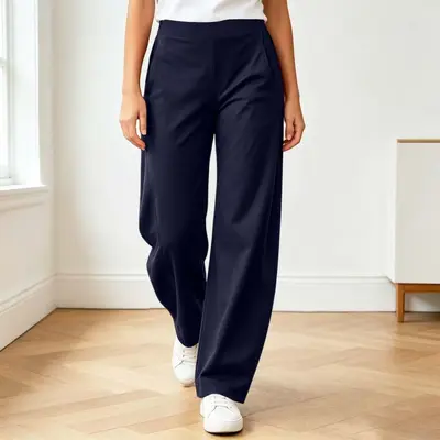 Loose Wide-Leg Streetwear Pants, Japanese-Korean Style Saber-Cut