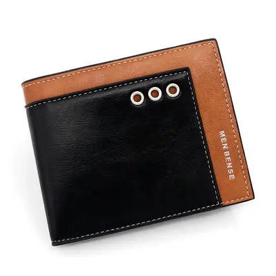 Menbense Men's Short Wallet, Multi-Card Slots, Large Capacity, PU Leather - 6