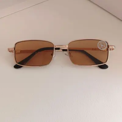 Rhinestone Temple Sunglasses with Flat Crystal Glass Lenses, Non-Prescription - 8