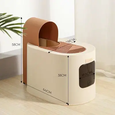 Fully Enclosed Cat Litter Box, Extra Large, Splash-Proof, Top-Entry - 7
