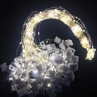 led铜线灯串彩灯三档LED小白盒串灯 表白礼盒波波球装饰氛围布置 - 7
