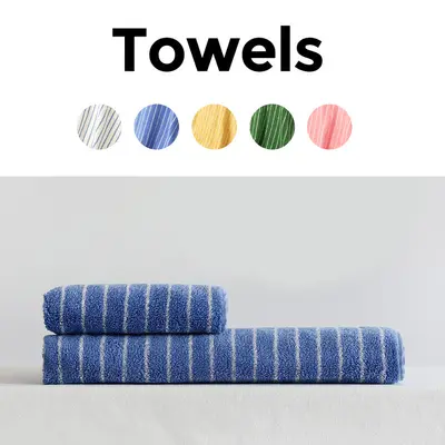 Cotton towel set three-piece bath Morandi colors - 3