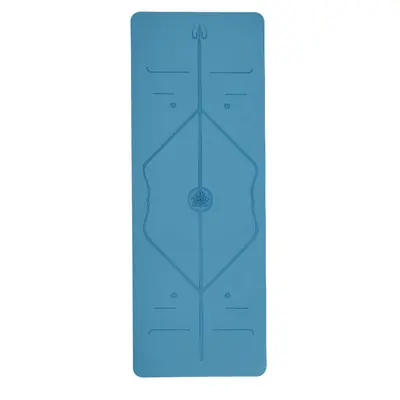 PU Rubber Yoga Mat, Sweat-Absorbing, Non-Slip, Alignment Lines - 3