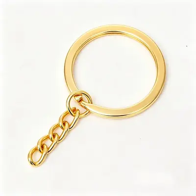 Metall-Schlüsselring, flacher Ring, verschiedene Größen - 13