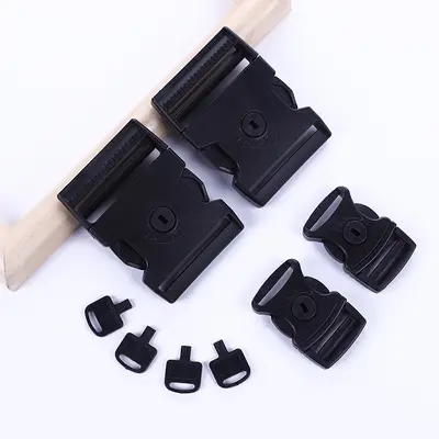 2.5 Black Plastic Insert Backpack Buckle, School Bag