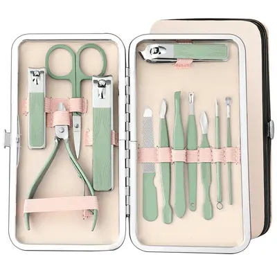 Personalisiertes 7-18-teiliges Pflegeset, Nagelschere, Beautyset, Nagelschere, vollständiges Nagelschereset, Maniküre-Werkzeugsatz, in Box - 8