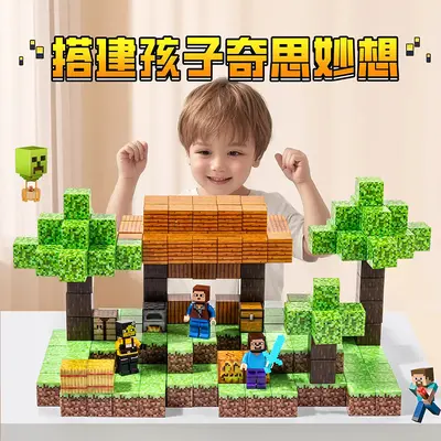 Magnetic World Blocks Building Bricks Magnetic Assembly Game Educational Toys for Children Cross-Border Factory Wholesale - 4