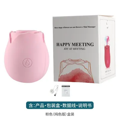 Rose Vibrator with Vibrating Egg and Clitoral Suction Massager - 11