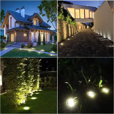 Solar Lawn Light Outdoor Garden Light Mini Small Ground Buried Light Stainless Steel Induction LED Stake Ground Light