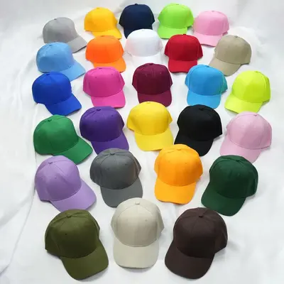 100% Cotton Pure White Solid Color Student Sports Day Military Training Activity Duck Bill Cap Unisex Face-Flattering Sun Protection Hard Top Baseball Cap