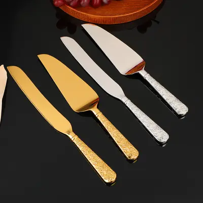 Vintage Bıçak ve Spatula Seti Çinko Alaşımı Batı Mutfağı