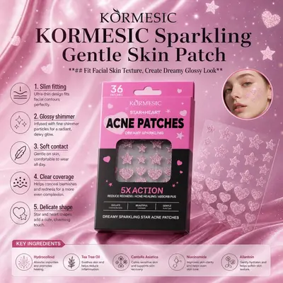 KORMESIC Star Acne Patch, Portable, Waterproof - 2