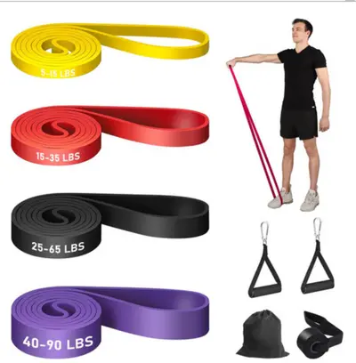 Elastik Bant Fitness Antrenmanı Kuvvet Yardımcı Bant Elastik İp Germe İpi Uzatma Bandı Spor Antrenmanı Direnç Bandı - 13