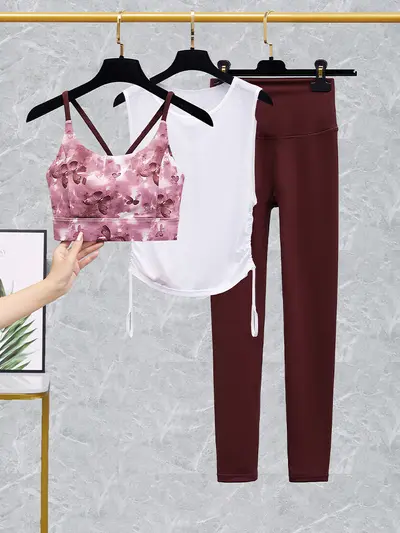 Women's 2026 Yoga Set, Spring Autumn, Pilates Top - 6