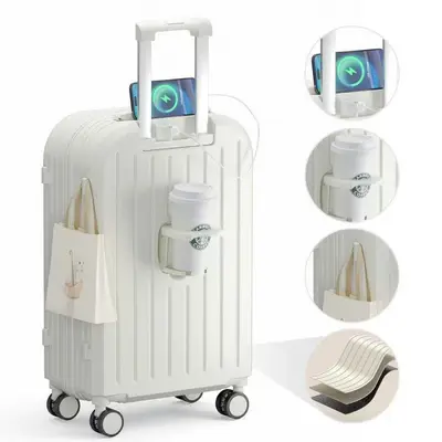 Women's Wheeled Suitcase, Durable Combination Lock, Suitable for Students - 6
