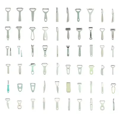 Multifunctional vegetable and fruit peeler, horizontal and vertical use