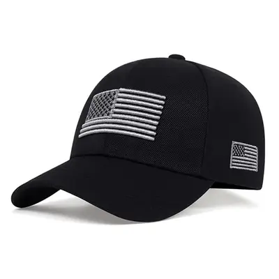 Cross-border foreign trade new solid color baseball cap outdoor sun protection sunhat American flag duck cap sports baseball cap - 8