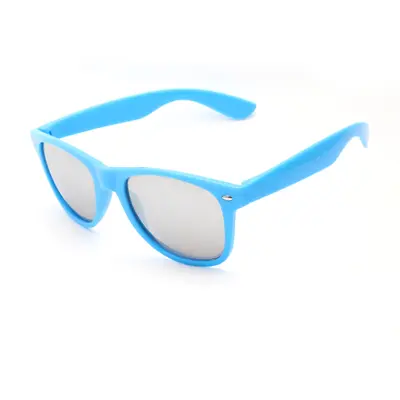 Solid Color Rivet Sunglasses with Logo - 8