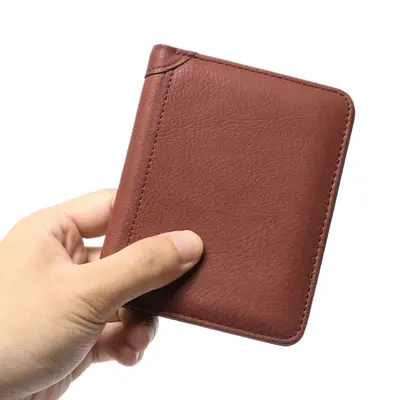 Men's Genuine Leather Wallet, Crazy Horse Leather, Multi-Card Slots - 9