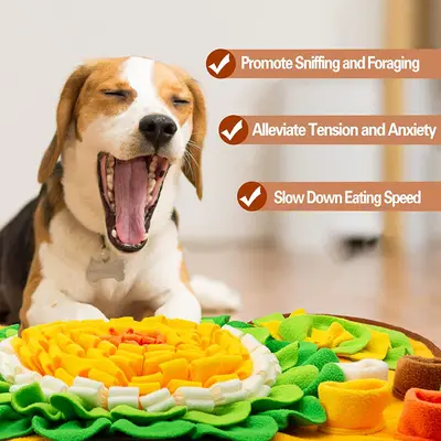 Knochenförmige Schnüffelmatte für Hunde, Geruchstraining und langsames Fressen - 4