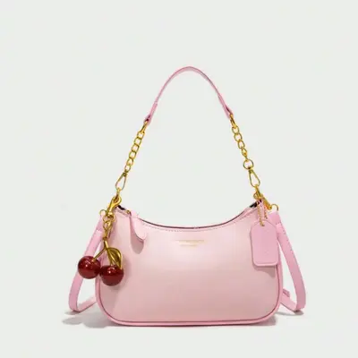 Vintage bedruckte Damen-Achseltasche mit Schultergurt