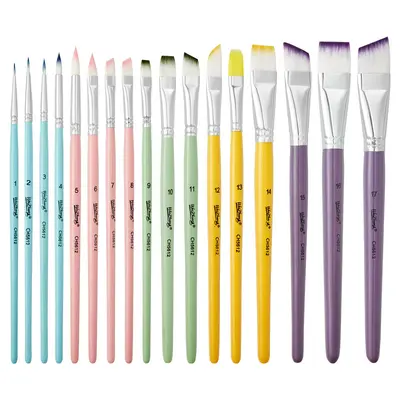 17-Piece Brush Set for Children, Face Painting and Body Drawing - 5