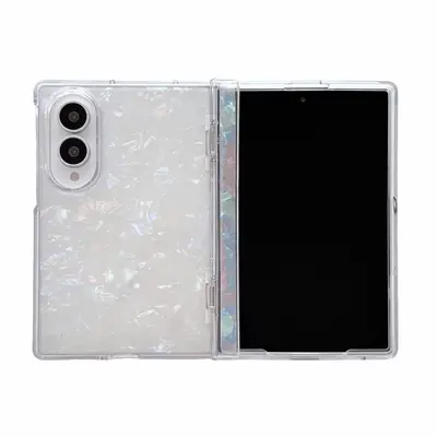 Samsung Galaxy Z Flip 8/7/6 ve Z Fold 8 kılıfı, kabuk desen - 8