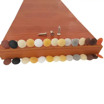 Mirror Screw Cover Cap, Decorative Cross Screw Cover for Furniture Cabinets